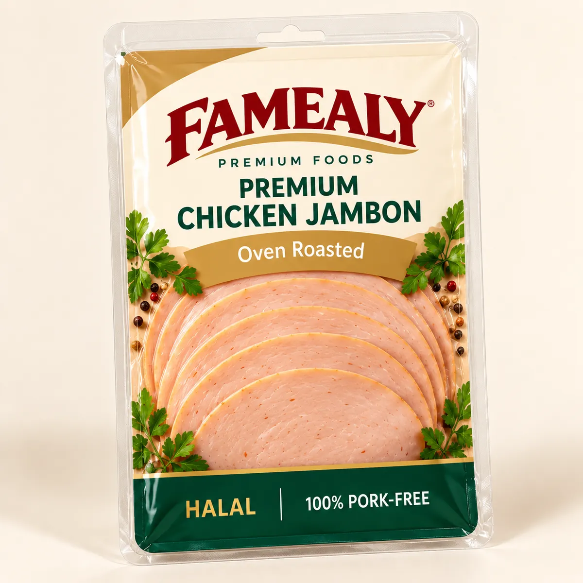 Famealy Premium Chicken Jambon package
